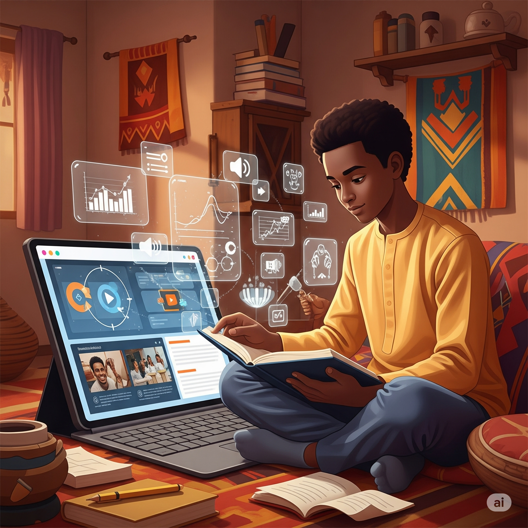 صورة كتاب إلكتروني تفاعلي